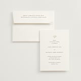 "Sense and Sensibility" - Wedding Invitations in Cloud by Design Lotus - Invitation with Envelope