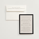 "Cambridge" - Wedding Invitations in Tuxedo by Amy Kross - Invitation with Envelope