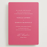 "Everlasting" - Wedding Invitations in Carnation by Jennifer Postorino - Front