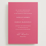 "Everlasting" - Wedding Invitations in Carnation by Jennifer Postorino - Front