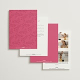 "Everlasting" - Wedding Invitations in Carnation by Jennifer Postorino - Back of Card Options