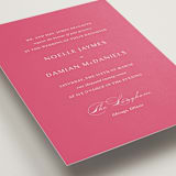 "Everlasting" - Wedding Invitations in Carnation by Jennifer Postorino - Detail