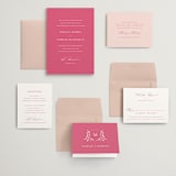 "Everlasting" - Wedding Invitations in Carnation by Jennifer Postorino - Invitation Suite