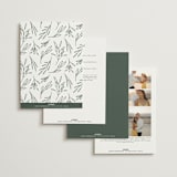 "Branchlet" - Wedding Invitations in Hunter by Sarah Brown - Back of Card Options