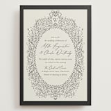 "Ornate sketched frame" - Wedding Invitations in Latte by Jackie Crawford - Front