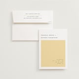 "Colorfield" - Wedding Invitations in Buttercup by Snow and Ivy - Invitation with Envelope