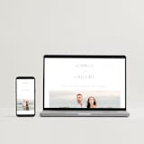 "The Hudson" - Wedding Invitations in Latte by Kristie Kern - FREE Wedding Website