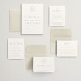 "The Hudson" - Wedding Invitations in Latte by Kristie Kern - Invitation Suite