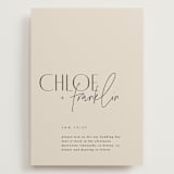 "Layered" - Wedding Invitations in Natural by Kelly Schmidt - Front