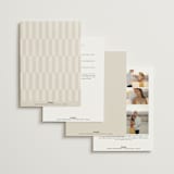 "Layered" - Wedding Invitations in Natural by Kelly Schmidt - Back of Card Options