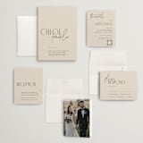 "Layered" - Wedding Invitations in Natural by Kelly Schmidt - Invitation Suite
