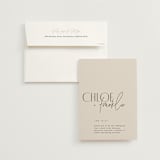 "Layered" - Wedding Invitations in Natural by Kelly Schmidt - Invitation with Envelope