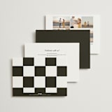 "Courthouse" - Wedding Invitations in Midnight by Susan Brown - Back of Card Options