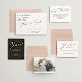 "Courthouse" - Wedding Invitations in Midnight by Susan Brown - Invitation Suite
