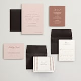 "Charleston" - Wedding Invitations in Blush by Megan Davis - Invitation Suite