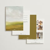 "Savanna" - Wedding Invitations in Fern by Lindsay Megahed - Back of Card Options