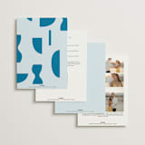 "Juniper" - Wedding Invitations in Capri by Blustery August - Back of Card Options