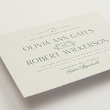 "Chantilly" - Wedding Invitations in Emerald by Kimberly Morgan - Detail