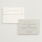 "Chantilly" - Wedding Invitations in Emerald by Kimberly Morgan - Invitation with Envelope