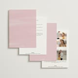 "Glisten" - Wedding Invitations in Rose Quartz by Sam Dubeau - Back of Card Options