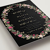 "Meadow Love" - Wedding Invitations in Azalea by Susan Moyal - Detail