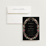 "Meadow Love" - Wedding Invitations in Azalea by Susan Moyal - Invitation with Envelope
