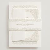 "Extravagant" - Wedding Invitations in Natural by Jessie Steury - Assembled with Belly Band