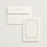 "Extravagant" - Wedding Invitations in Natural by Jessie Steury - Invitation with Envelope