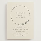 "Branched" - Wedding Invitations in Almond by Brianne Larsen - Front