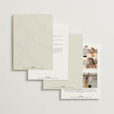 "Branched" - Wedding Invitations in Almond by Brianne Larsen - Back of Card Options