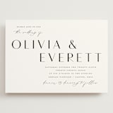 "Modern Classic Names" - Wedding Invitations in Onyx by Emily Betts - Front