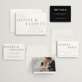 "Modern Classic Names" - Wedding Invitations in Onyx by Emily Betts - Invitation Suite