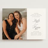 "Simply Classic" - Wedding Invitations in Ebony by Laura Hamm - Front