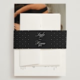 "Simply Classic" - Wedding Invitations in Ebony by Laura Hamm - Assembled with Belly Band