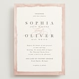 "First Love" - Wedding Invitations in Blush by Pixel and Hank - Front