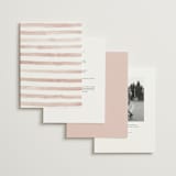 "First Love" - Wedding Invitations in Blush by Pixel and Hank - Back of Card Options