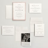 "First Love" - Wedding Invitations in Blush by Pixel and Hank - Invitation Suite