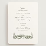 "Vineyard" - Wedding Invitations in Olive by Sarah Brown - Front