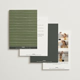 "Vineyard" - Wedding Invitations in Olive by Sarah Brown - Back of Card Options