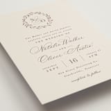 "Delicate monogram" - Wedding Invitations in Ecru by Hooray Creative - Detail