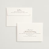 "Delicate monogram" - Wedding Invitations in Ecru by Hooray Creative - FREE Recipient Addressing