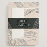 "Rings" - Wedding Invitations in Natural by Alethea and Ruth - Assembled with Belly Band