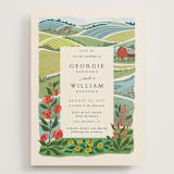 "Farm and Field" - Wedding Invitations in Barn by Paper Sun Studio - Front
