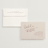 "Millennial" - Wedding Invitations in Rose by Hooray Creative - Invitation with Envelope
