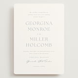 "Modern Air" - Wedding Invitations in Dusty Blue by Stacey Meacham - Front
