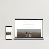 "Modern Air" - Wedding Invitations in Dusty Blue by Stacey Meacham - FREE Wedding Website