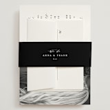 "Classically Us" - Wedding Invitations in Cotton by Simona Camp - Assembled with Belly Band