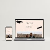 "SoHo" - Wedding Invitations in Blush by Hudson meet Rose - FREE Wedding Website