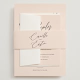 "Vision of Love" - Wedding Invitations in First Kiss by Design Lotus - Assembled with Belly Band
