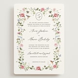 "Ornate" - Wedding Invitations in Peony by Sarah Knight - Front
